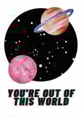 outer space Birthday Card 33582 created by Warwick Studios