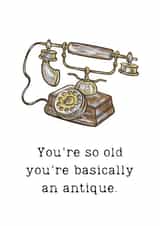 old basically Birthday Card 33584 created by Warwick Studios