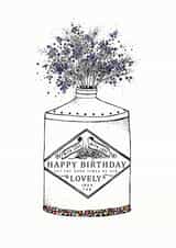 Gin Gin bottle Birthday Card 19457 created by Leebee Designs