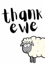 thank ewe Thank You Card 19553 created by KokoandDoo