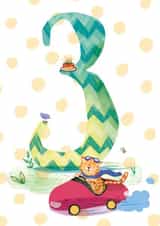 3 3rd Birthday Card 1750 created by Rebecca Bagley