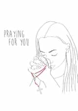 praying for Sympathy Card 18456 created by Mikael Lovell