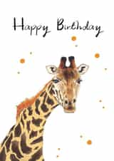 giraffe adult Birthday Card 18719 created by Emily Hunter