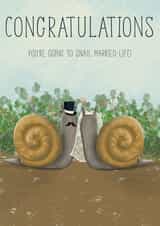 Snail Wedding created by Rebecca Webb Illustration 