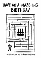 A-MAZE-ING Birthday Card created by Designer By Lockdown