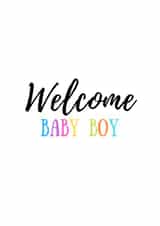 welcome baby New Baby Card 19992 created by Clement & Cedar