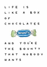 Funny Chocolate Birthday Card 17266 created by Lili Thomas