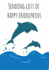 Happy Endolphins Thinking Of You Card created by @Laura Lonsdale Designs