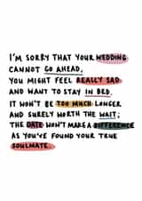 True soul mate - postponed wedding day created by Hello Dobbs
