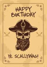 Birthday Pirate Card created by Crazed Creative
