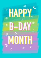 bday month Birthday Card 16888 created by Rude Mama