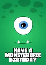 monster terrific Birthday Card 12449 created by @MisterDave