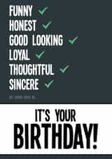 Male Birthday Card 41050 created by DayCards