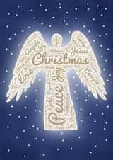 traditional angel Christmas Card 15498 created by suzcreate
