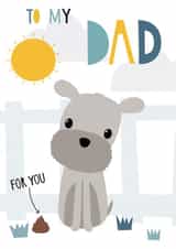 A Dad Card From The Dog created by Fox and Bird Studio