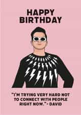 schitt's creek connect Birthday Card 17118 created by Guilty Cards