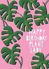 monstera plant Birthday Card 17379 created by @AimeeStevens.Design