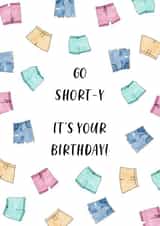 shorty adult Birthday Card 20019 created by Ilyanna Casciaro