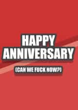 fuck now Anniversary Card 17462 created by Lewd Prude Designs