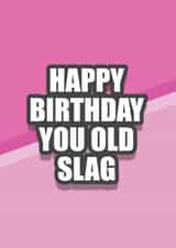old slag Birthday Card 17463 created by Lewd Prude Designs