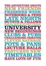 University Student Good Luck Card 13644 created by Rosie Robins