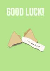 fortune cookie Good Luck Card 19935 created by LoveNStuff