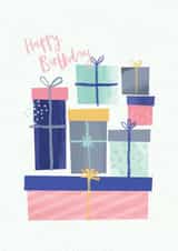 Pretty Patterned Birthday Presents for her - Happy Birthday  created by Laura Pantony