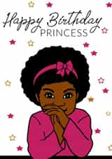 Cute Birthday Card - For Her - Princess created by IBERE APPAREL