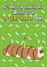 Caterpillar Cake Card created by Designer By Lockdown