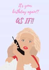 cher clueless Birthday Card 17008 created by @sammie.illustrates