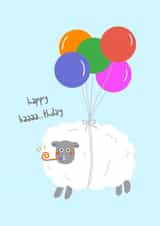 baloon sheep Birthday Card 17610 created by crystal chou