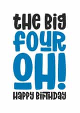 40 big Birthday Card 16676 created by Waffle & Faff