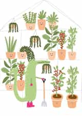 gardening gardener Just because Card 17574 created by hnaillustration