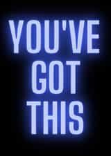 adult typography Good Luck Card 15277 created by Steve Hyland