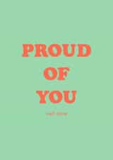 Well done, proud of you card created by Club Mou