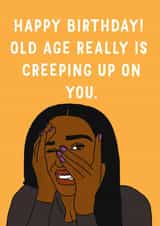 peak old age Birthday Card 44736 created by Kazvare Made It