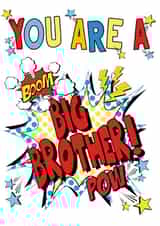 brother newborn New Baby Card 20092 created by Cotton and Bloom