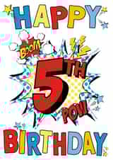 boom comic Birthday Card 20093 created by Cotton and Bloom