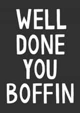 Boffin Well Done Card created by Jessica Harvey