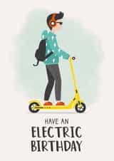 Electric Scooter Male Birthday Card created by Design By Day
