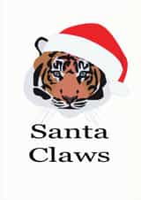 Christmas Tiger Card 44904 created by Cocoon Homeware Co