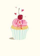 cupcake eat me Birthday Card 19966 created by Peony Rose Design