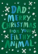 dad from the kids Christmas Card 18603 created by Poodle Pip