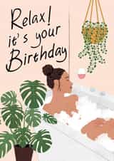 relax bubble Birthday Card 17159 created by Jessica Hubbard