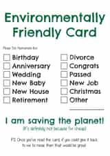 environmentally friendly Birthday Card 15430 created by Megapixels Graphix