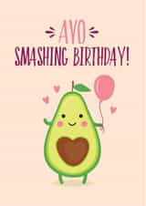 avo avocado Birthday Card 12867 created by Blush & Blossom 