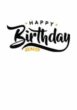 modern happy birthday Card 35516 created by Abigail Scarfe