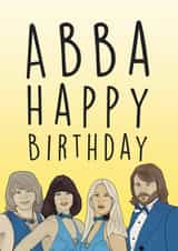Abba 70s Birthday Card 13576 created by Bonne Nouvelle