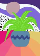 plant, miss you, thinking of you, botanical just because, plants Card 24223 created by Silvina De Vita