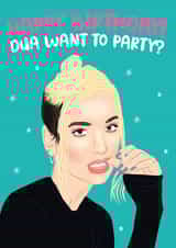 dua lipa pun Birthday Card 17160 created by Jessica Hubbard